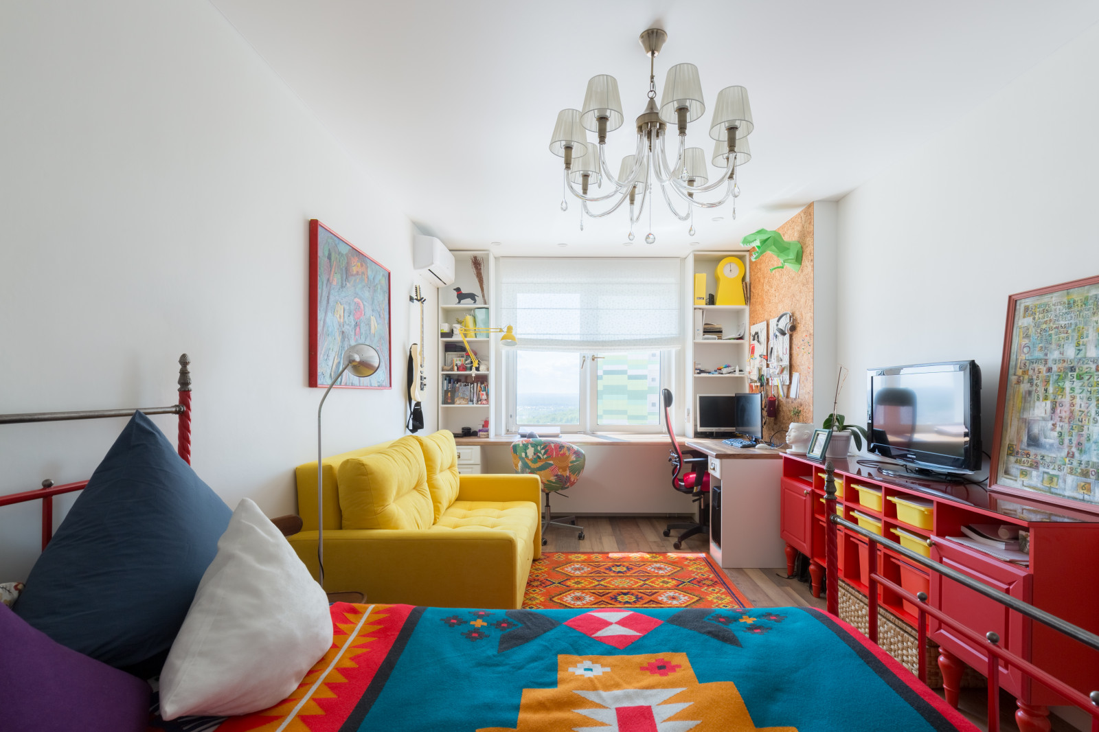 Этническая спальня-гостиная 18 кв.