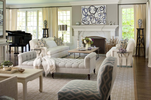 elegant living room - traditional - living room - new york -