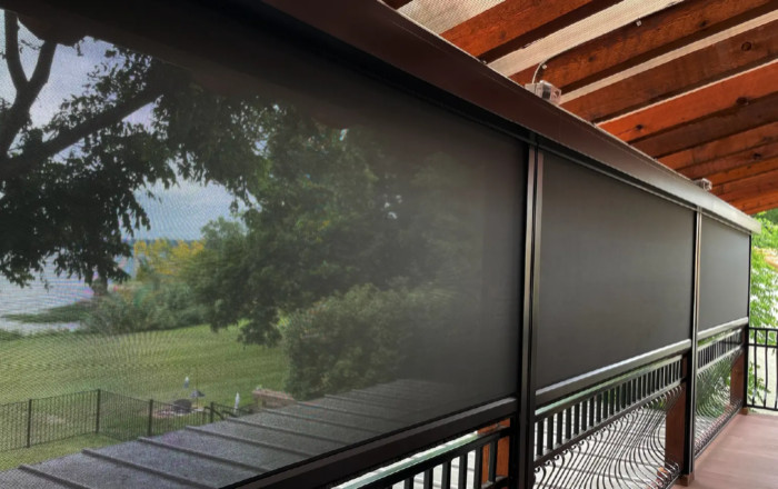 Motorized Shade Installations Indoor and Outdoor