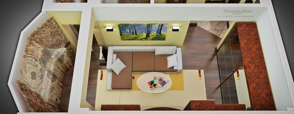 дизайн интерьера квартиры  (для гостей)