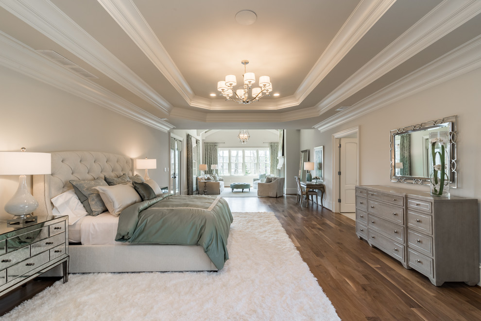 Example of a transitional bedroom design in Atlanta