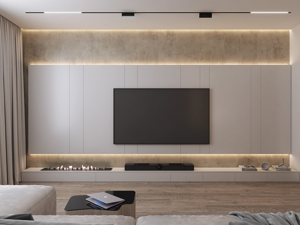 Геометрия комфорта. Квартира в современном стиле: 3-комнатная квартира 86 м2