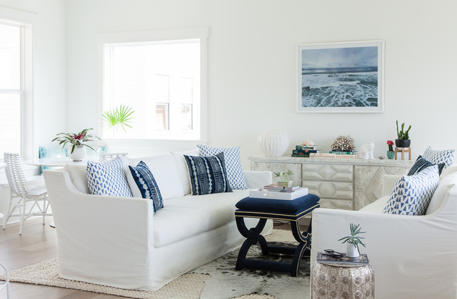 Inlet Beach beach-style-living-room