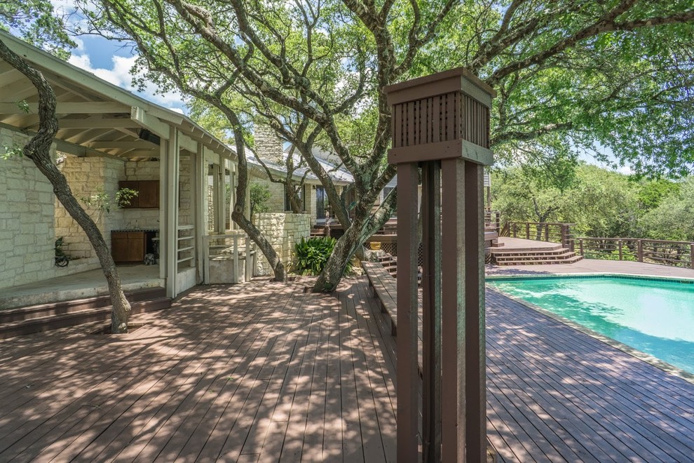 Long Canyon Deck Remodel and Stain - Transitional - Deck ...