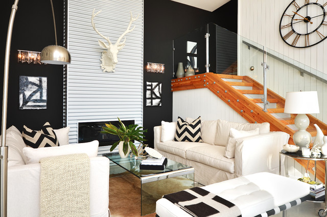 Dawna Jones Design contemporary-vardagsrum