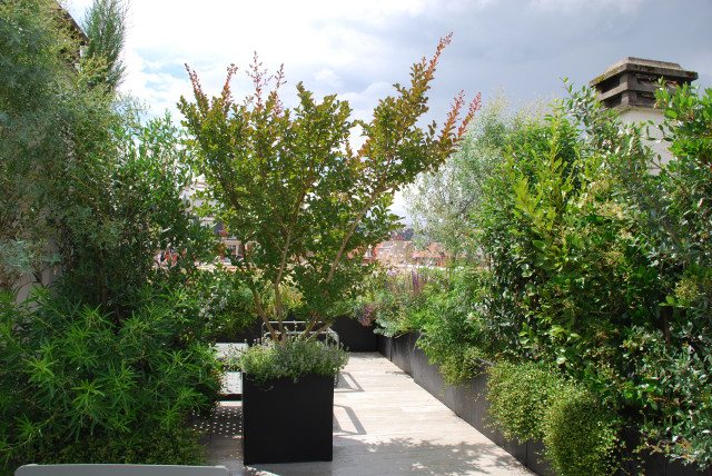 Boulogne - Conception d'un rooftop contemporary-deck