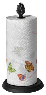 Spectrum Leaf Paper Towel Holder - Black
