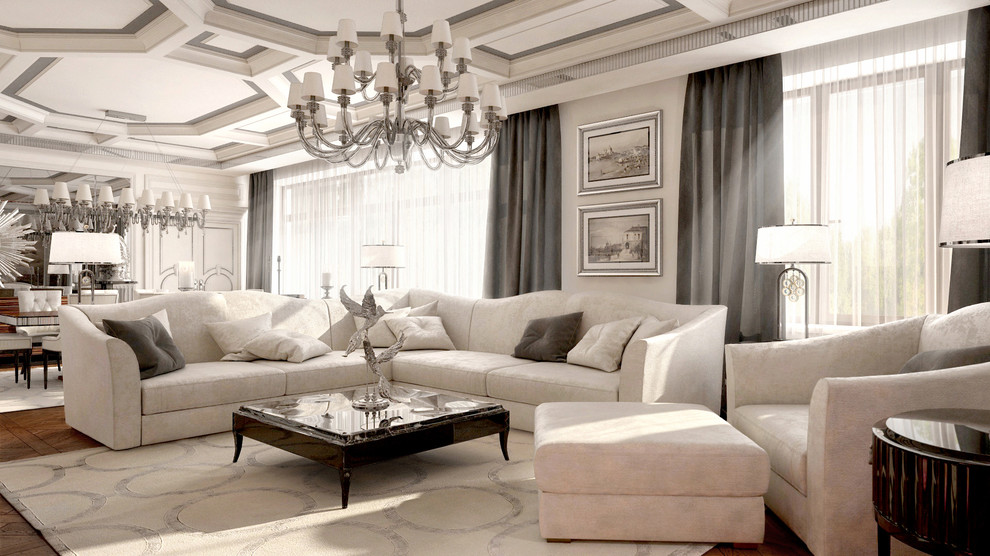 Гостиная. Усадьба  3000 кв.м – Россия, Подмосковье