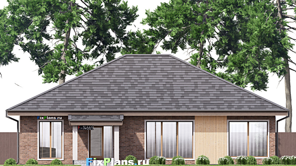 Проект одноэтажного дома 15х16м S305м2 F-14669