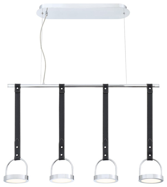 Lappin 4-Light Chandelier in Chrome