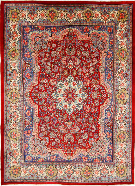 Persian Rug Sarouk 14'2"x10'4" Hand Knotted
