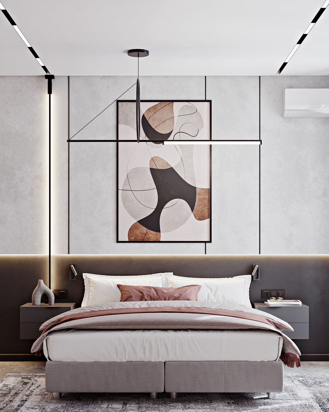 КП Первозванный 1,  спальня (вариант 2)