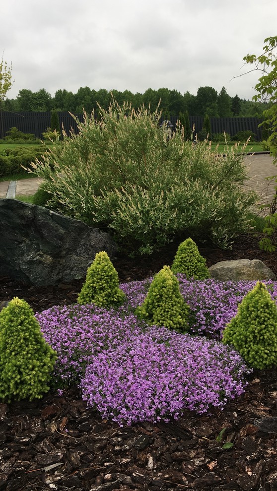 Ландшафтный дизайн сада в поселке "Олимп"