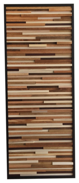 Reclaimed Wood Wall Installation Art 24 X60 Contemporary Reclaimed Wood Wall Installation Art 24 X60 Vertical