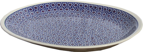 Polish Pottery Large Platter, Pattern Number: 120