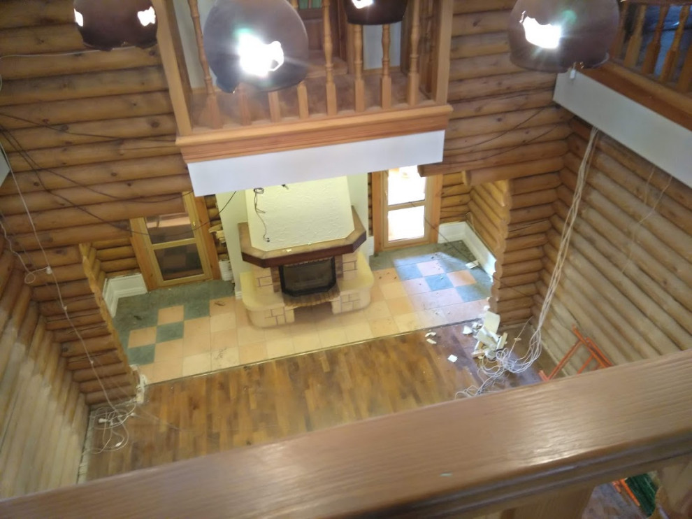 Реновация дома из оцилиндрованного бревна