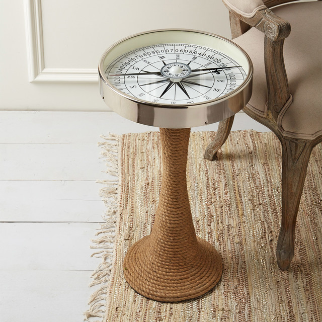 Working Compass Accent Table