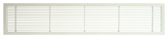 AG10 4"x36" Aluminum Fixed Bar Air Vent Grille, White-Matte