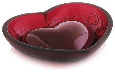 Lalique Love Bowl Red