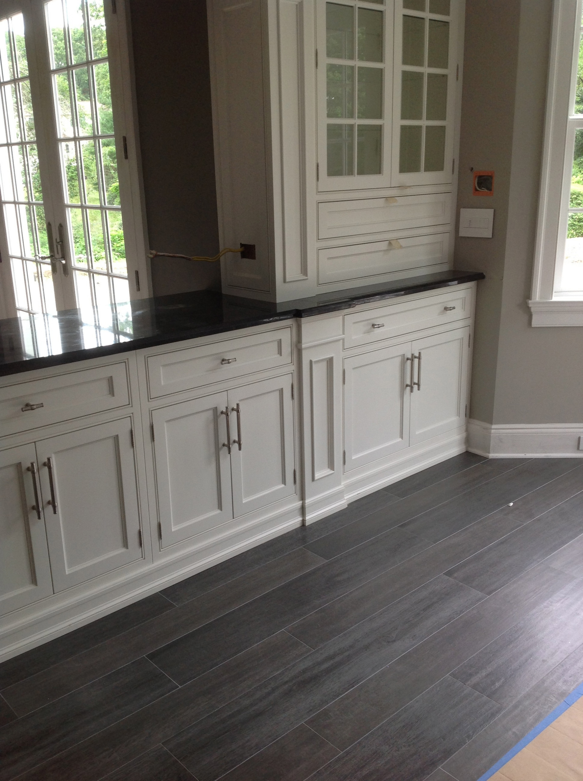 Grey Wood Tile Houzz, Gray Wood Tile Kitchen