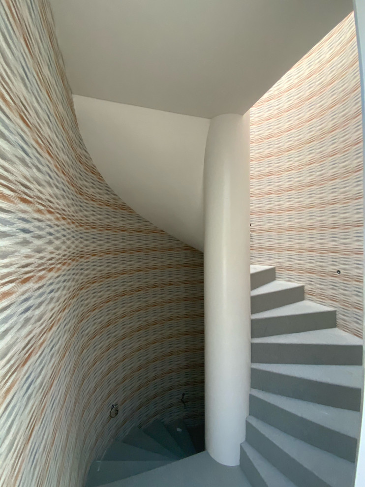 Inspiration for a mid-sized contemporary staircase in Sydney.