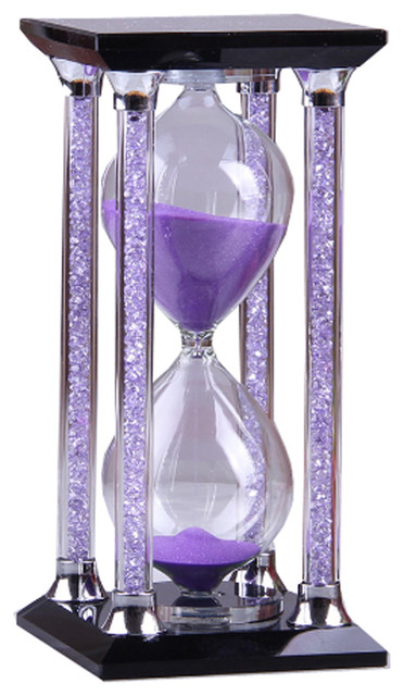 Hourglass Sand Timers Vintage Office Kitchen Decor , 30 Minutes, Purple ...