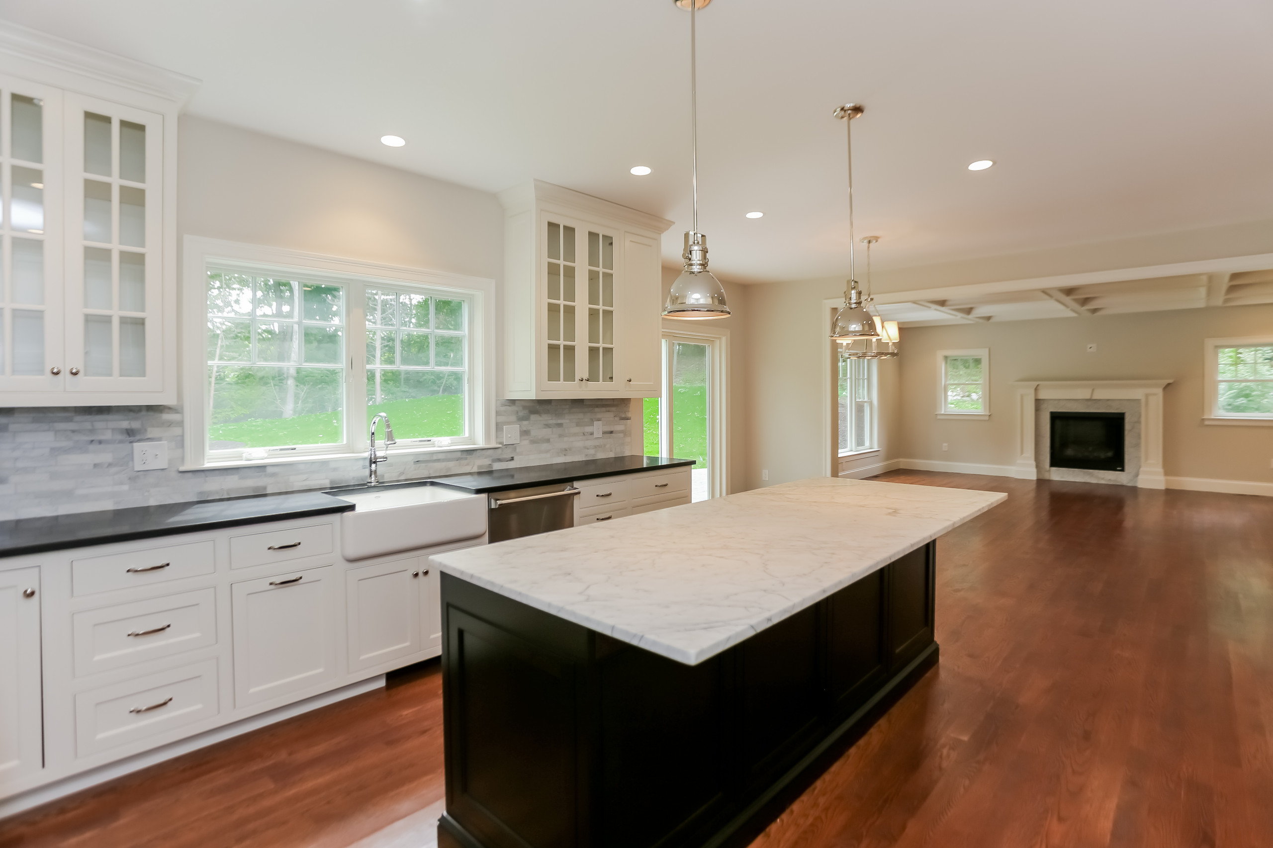 Kitchen into Family Room