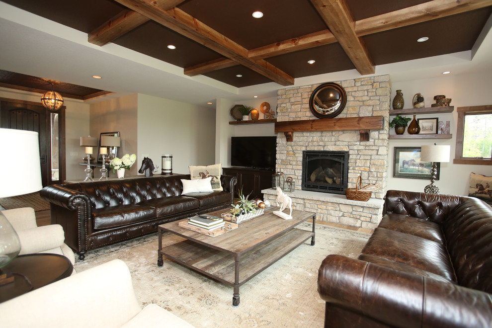 Inspiration for a transitional living room in Minneapolis.