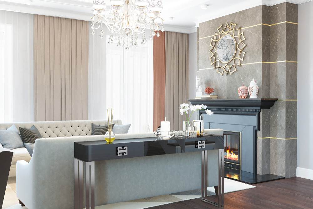 Гостиная в Загородном доме ( Стрельна )