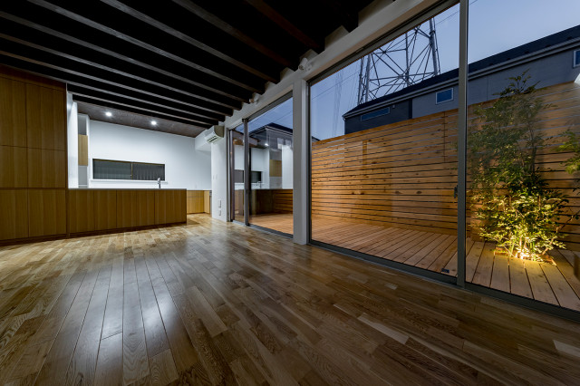 練馬の家 japones-moderno-salon