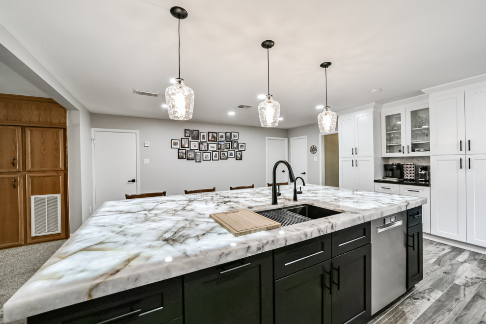 Modern Kitchen Transformation in Baytown Texas -side view ) - Modern ...