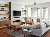 Contemporary Living Room by DGI Design x Build