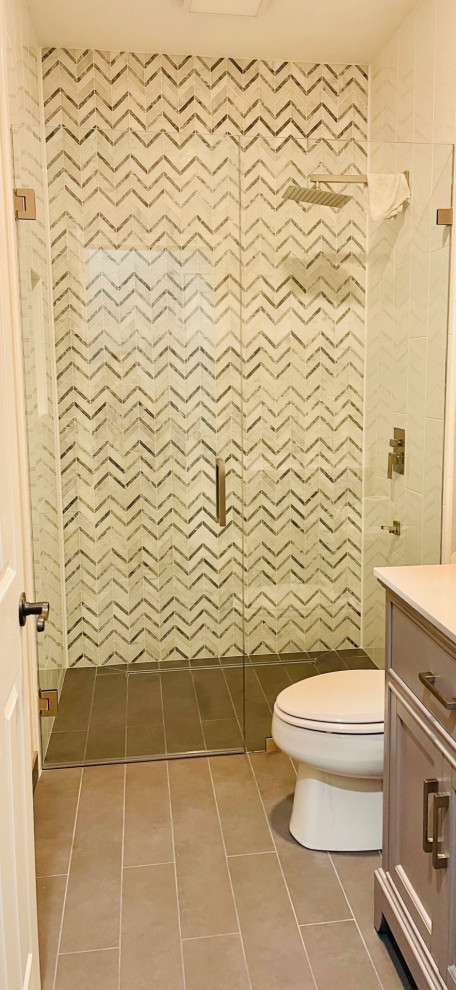 Roseville Chevron Guest Bath