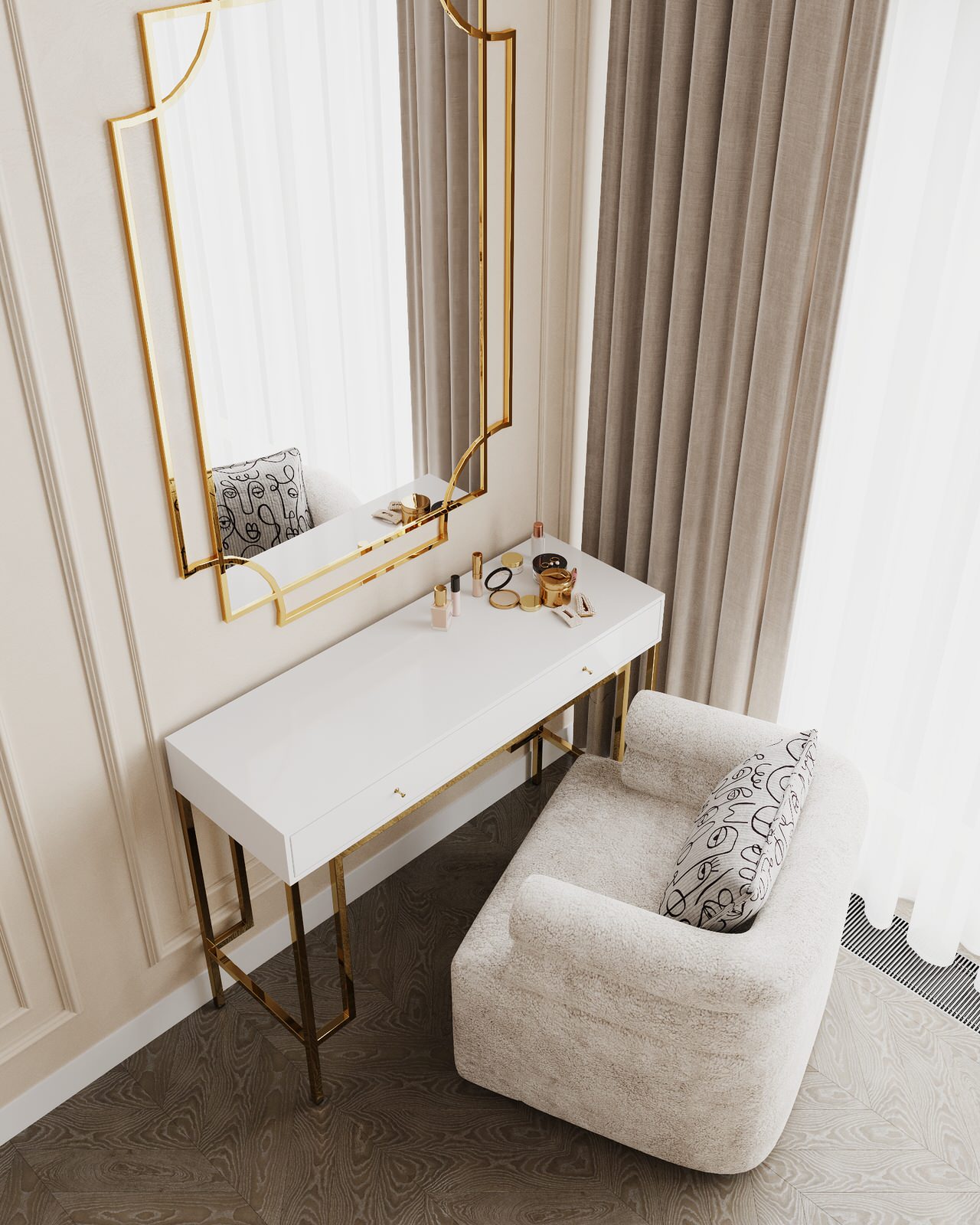 Фахверковый дом на 300 м2, в стиле ар-деко