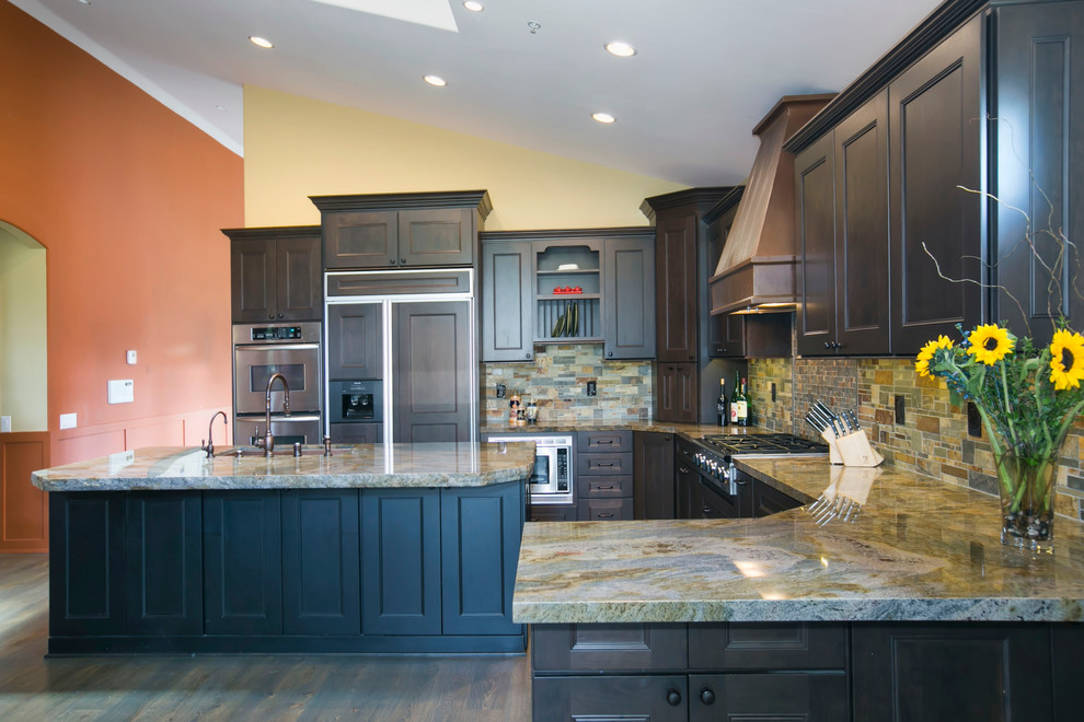 Photo of a transitional kitchen in San Diego.