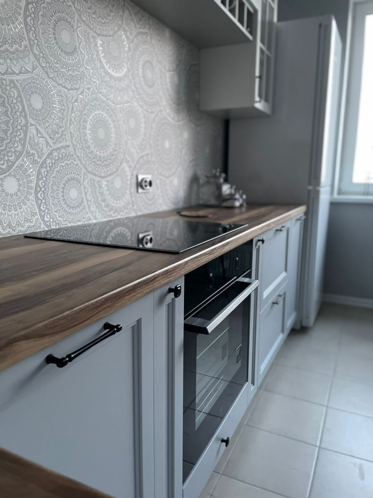 Кухонный гарнитур AVALON в сочетании серого и белого