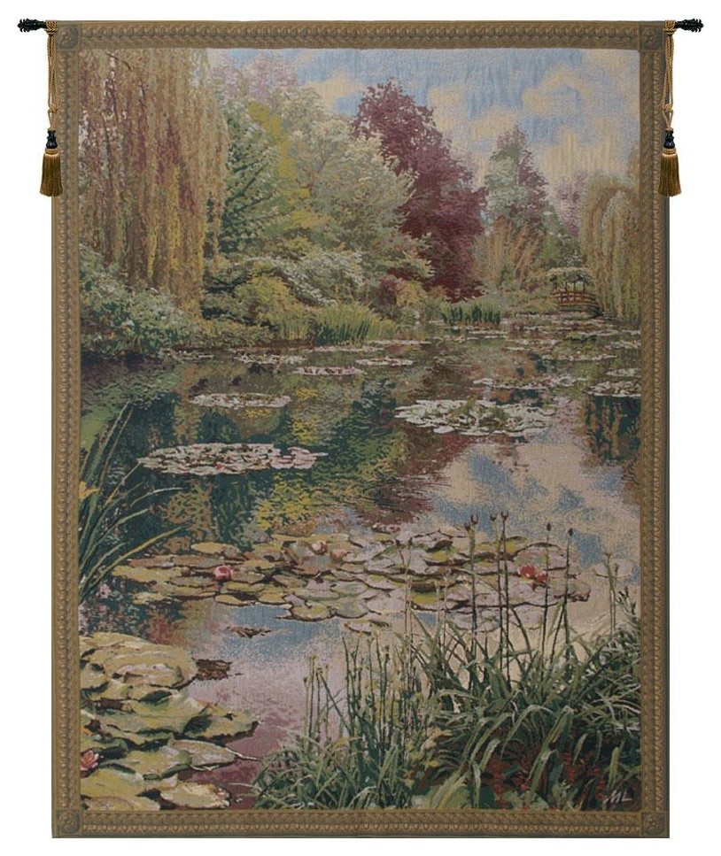 Monet Vertical Tapestry Wall Art Hanging - Tapestries - by Edelvey Inc.  Houzz