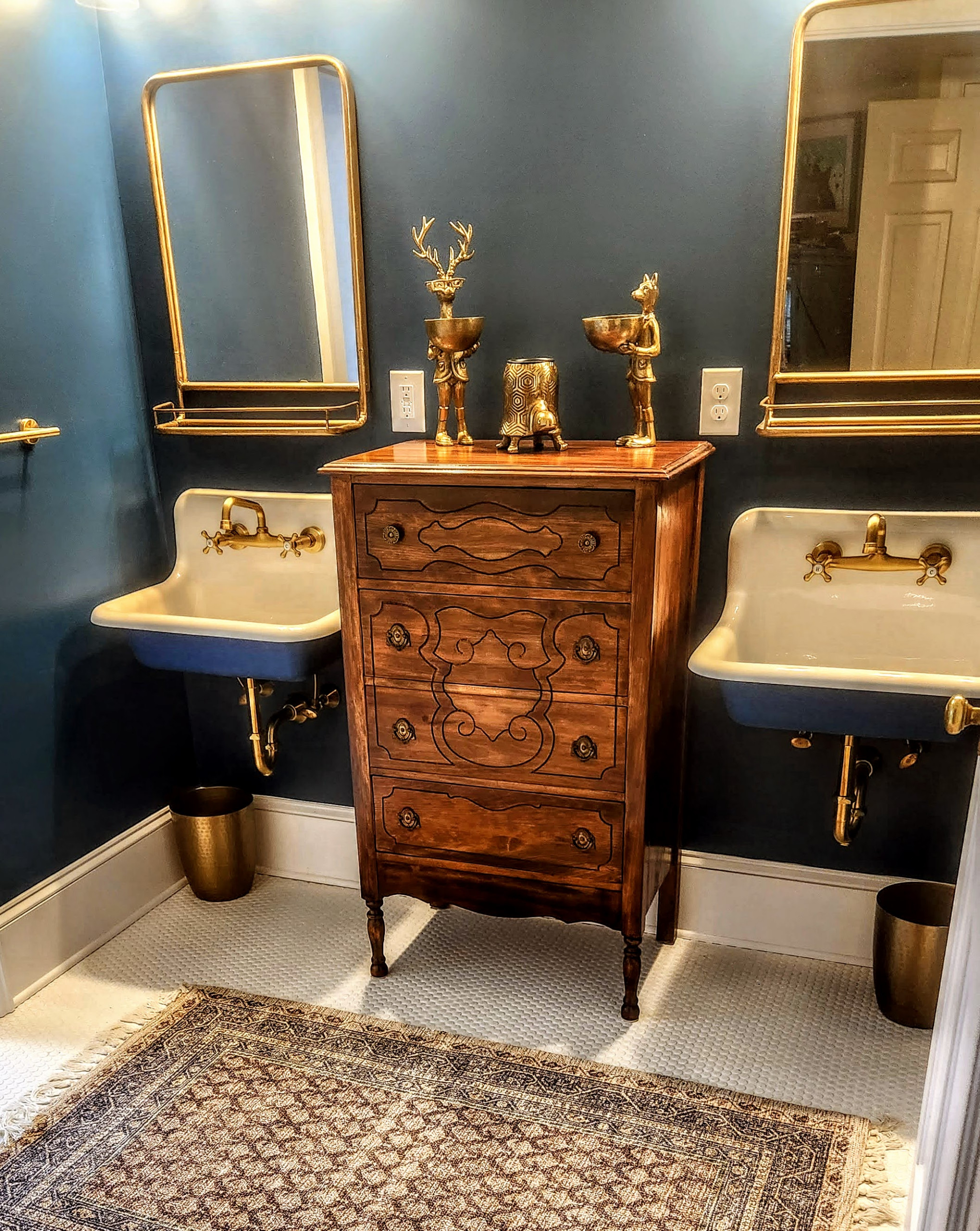Lake Wheeler Farmhouse Kid's Bathroom Transformation