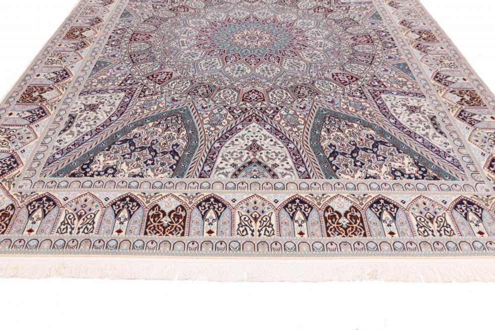 Persian Rug Nain 6La 11'9"x8'10" Hand Knotted, 11'9"x8'10