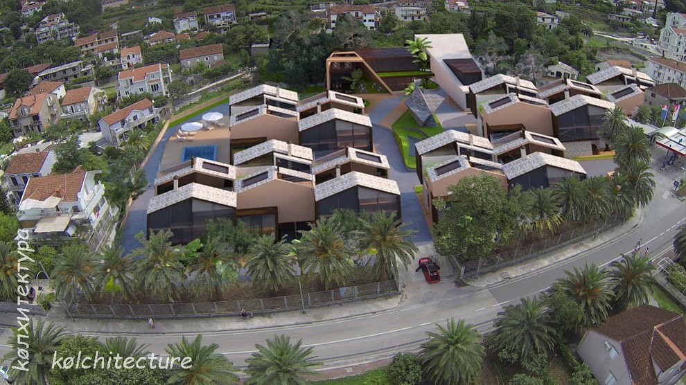 Туристический поселок. Адриатическое побережье.