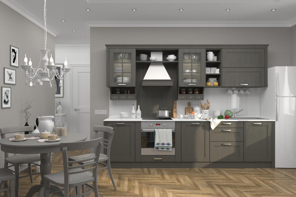 Дизайн проект кухонного гарнитура "Viva" неоклассика