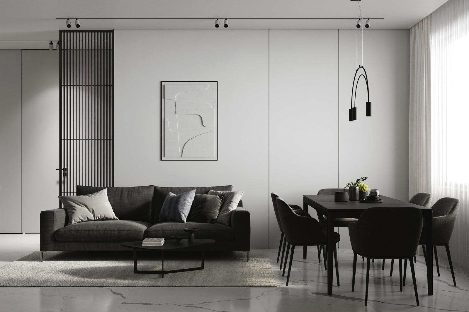 Дизайн интерьера квартиры в современном стиле в ЖК Небо