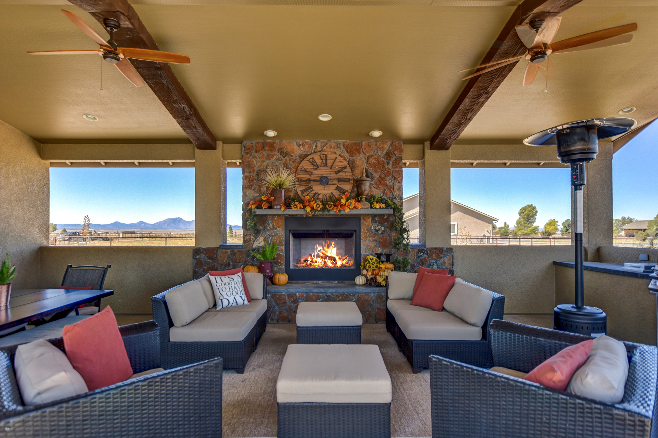 Outdoor Living Space and Entertainment Room