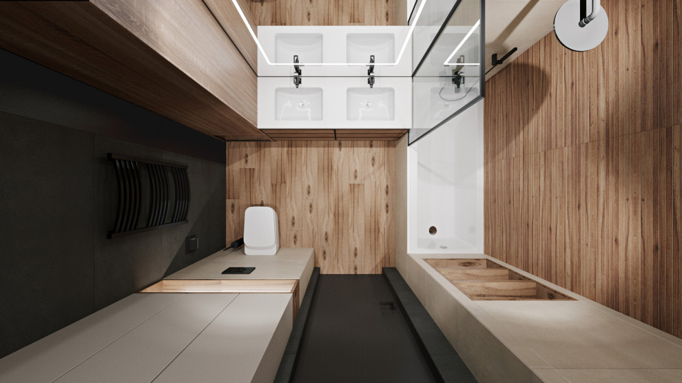 Дизайн интерьера квартиры в современном стиле в ЖК В Лесу