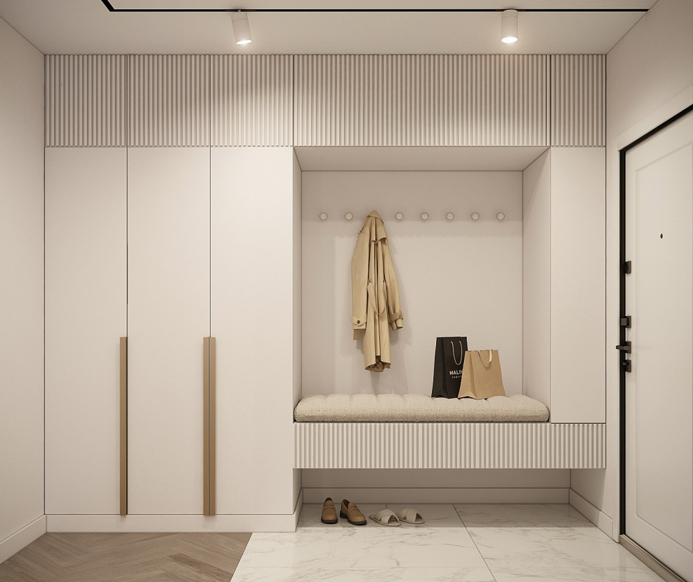 Современный светлый интерьер квартиры