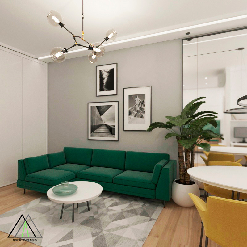 Зеленый диван