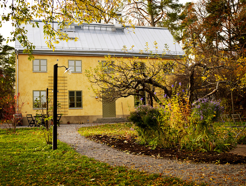 Inspiration för ett vintage hus