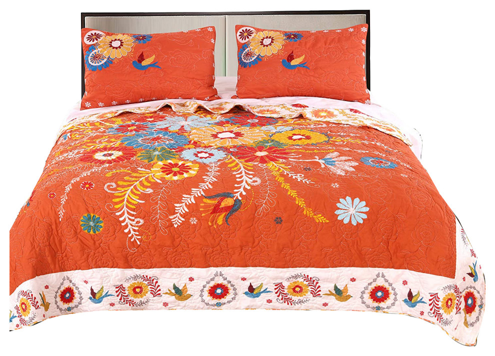 Greenland Topanga Collection, Full/Queen Contemporary Quilts And