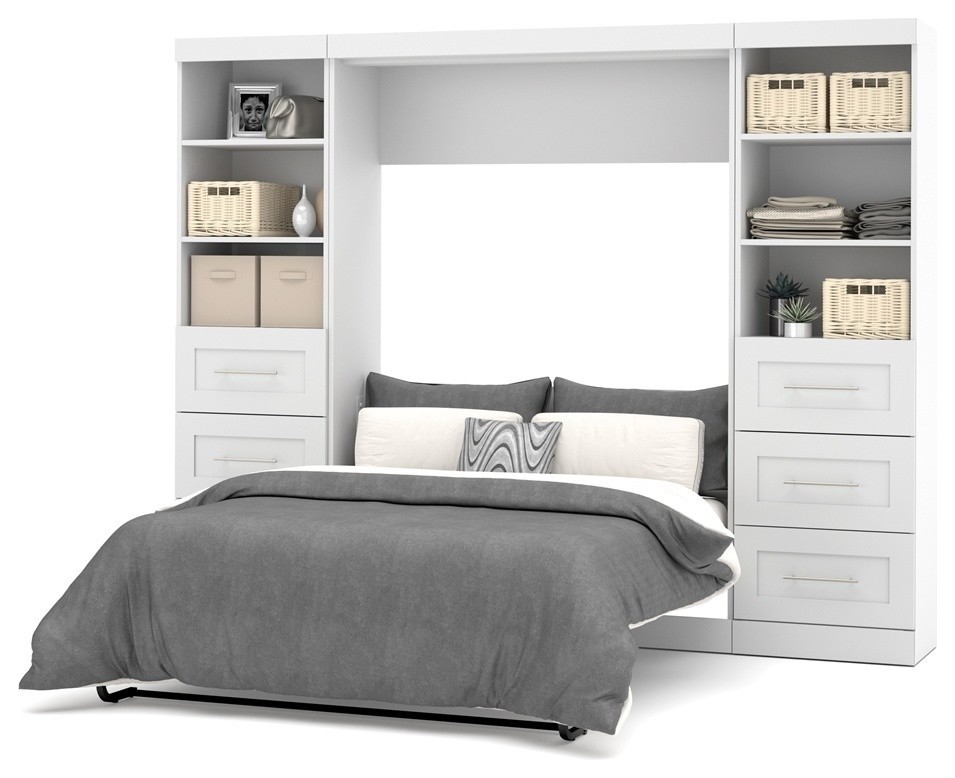 Bestar Pur By Bestar 109 Full Wall Bed Kit White Transitional Murphy Beds By Bisonoffice 2127