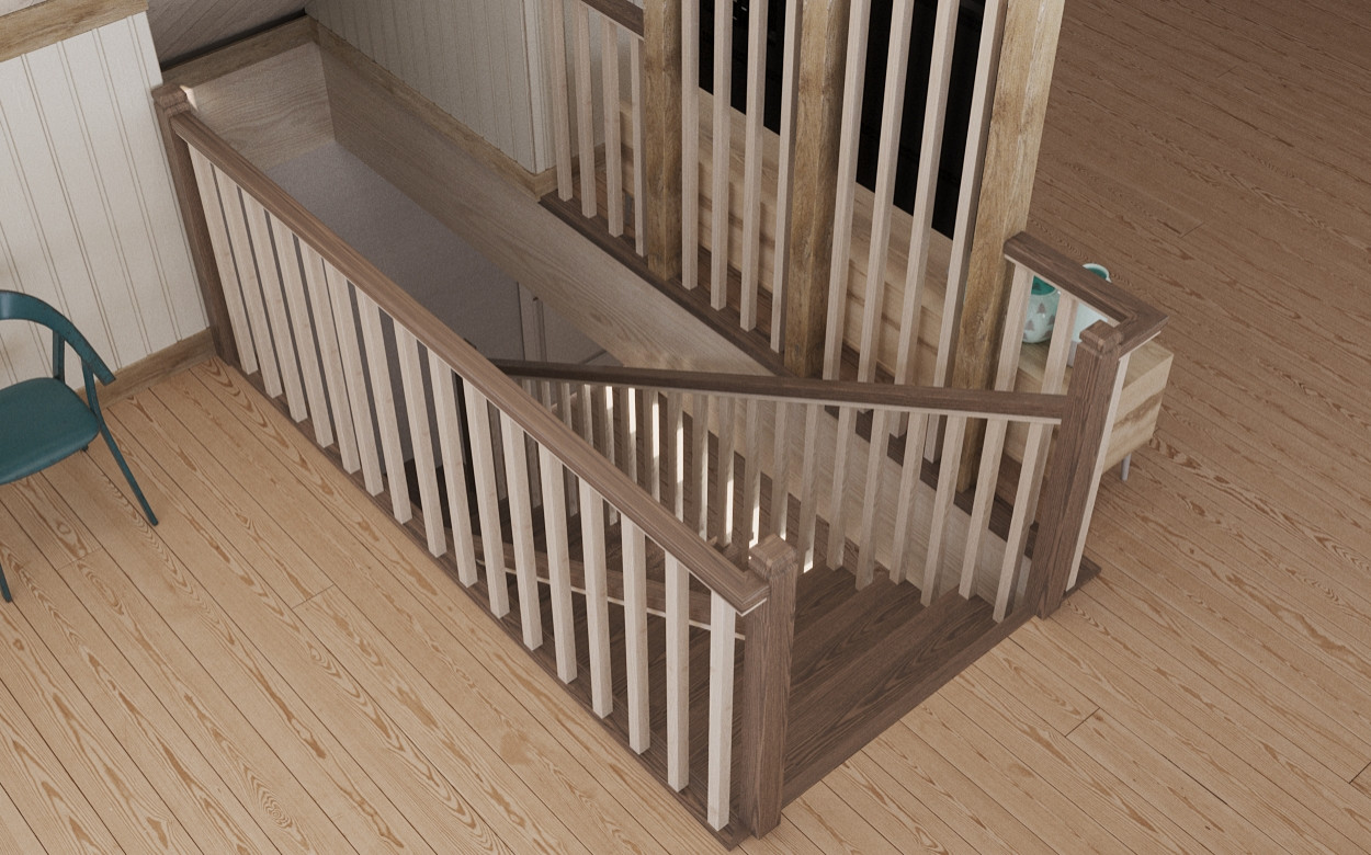 Загородный дом с мансардой